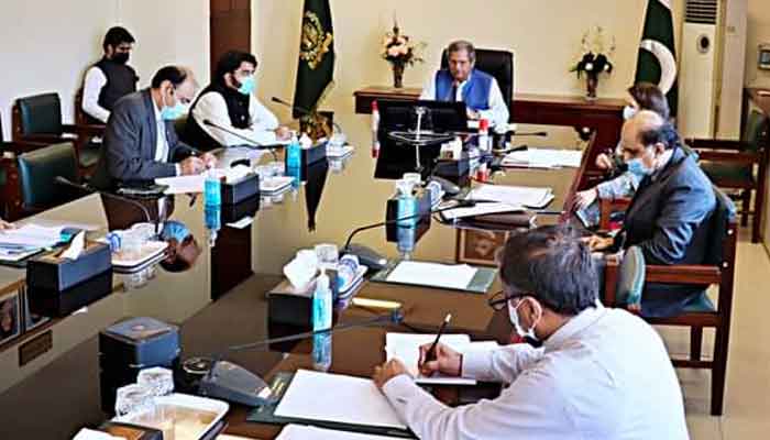 Shafqat Mehmood chairs a meeting of education ministers. Photo: Ministry of Education