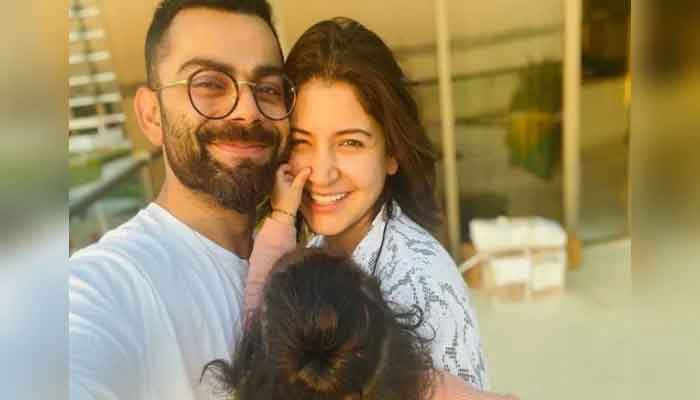 Former India white-ball captain Virat Kohli with his wife and daughter. Photo: Kohli Instagram