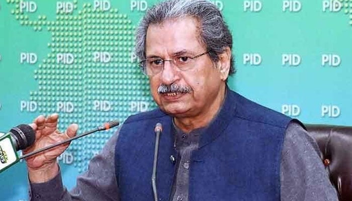 Federal Minister for Education Shafqat Mehmood. — PID/File