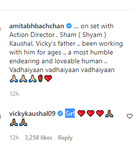 Vicky Kaushal is all hearts for Amitabh Bachchans wedding congratulatory note