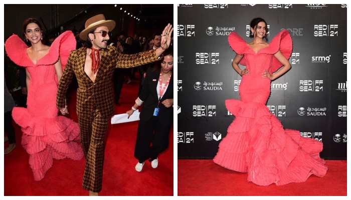 Ranveer Singh, Deepika Padukone steal the spotlight at film 83 premiere