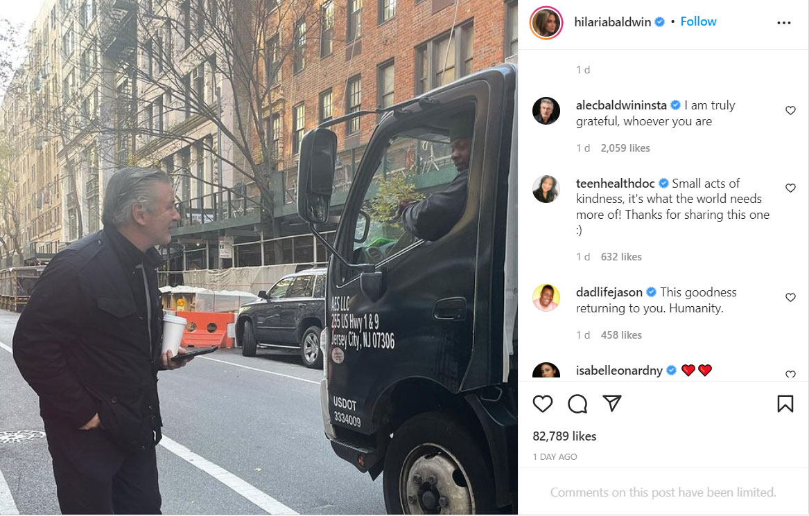 Alec Baldwin ‘grateful’ for support by strangers following ‘Rust’ shooting