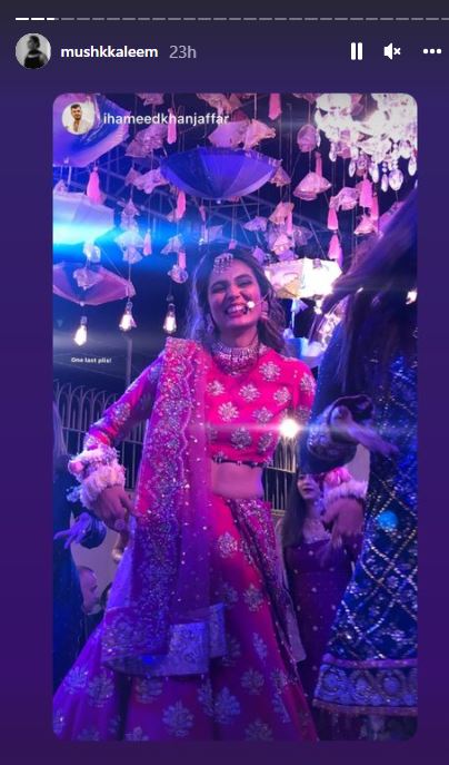Mushk Kaleem is officially married to beau Nadir! See Photos Here