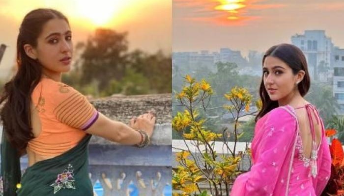 Sara Ali Khan as Rinku poses with sunset in the backdrop in new pics