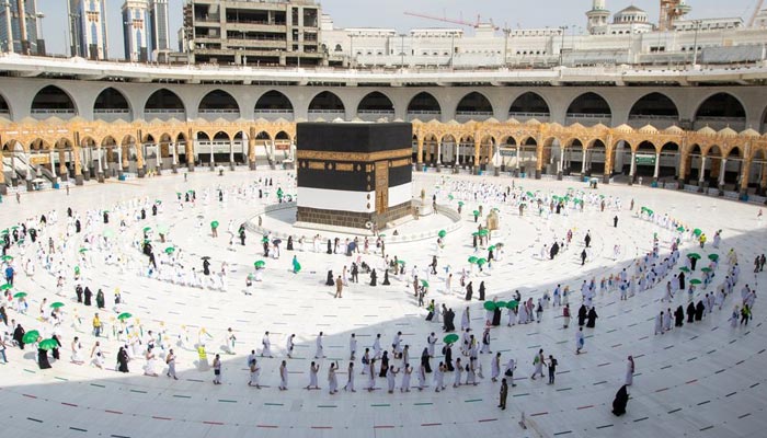 Pilgrims keeping social distance perform their Umrah in the Grand Mosque during the annual Haj pilgrimage, in the holy city of Mecca, Saudi Arabia, July 17, 2021. — Reuters/File