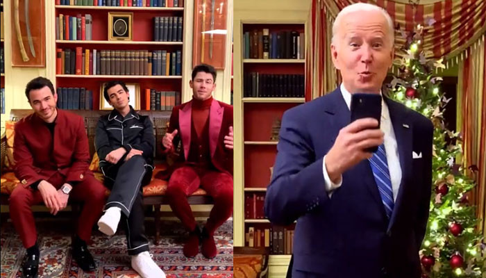 Jonas Brothers merekam video viral TikTok di Gedung Putih bersama Joe Biden, tonton