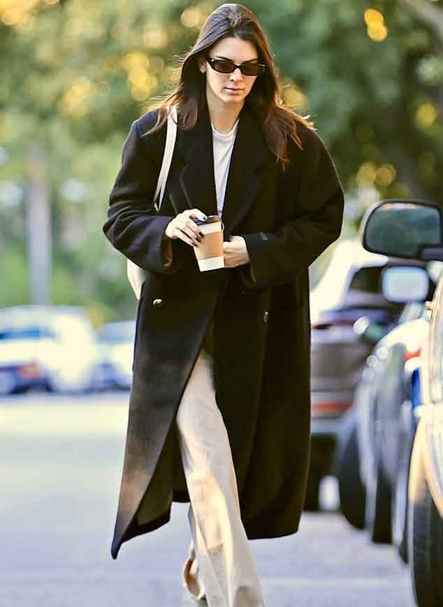 Kendall Jenner cuts a wintry chic figure as she steps out in Beverly Hills ahead of Christmas