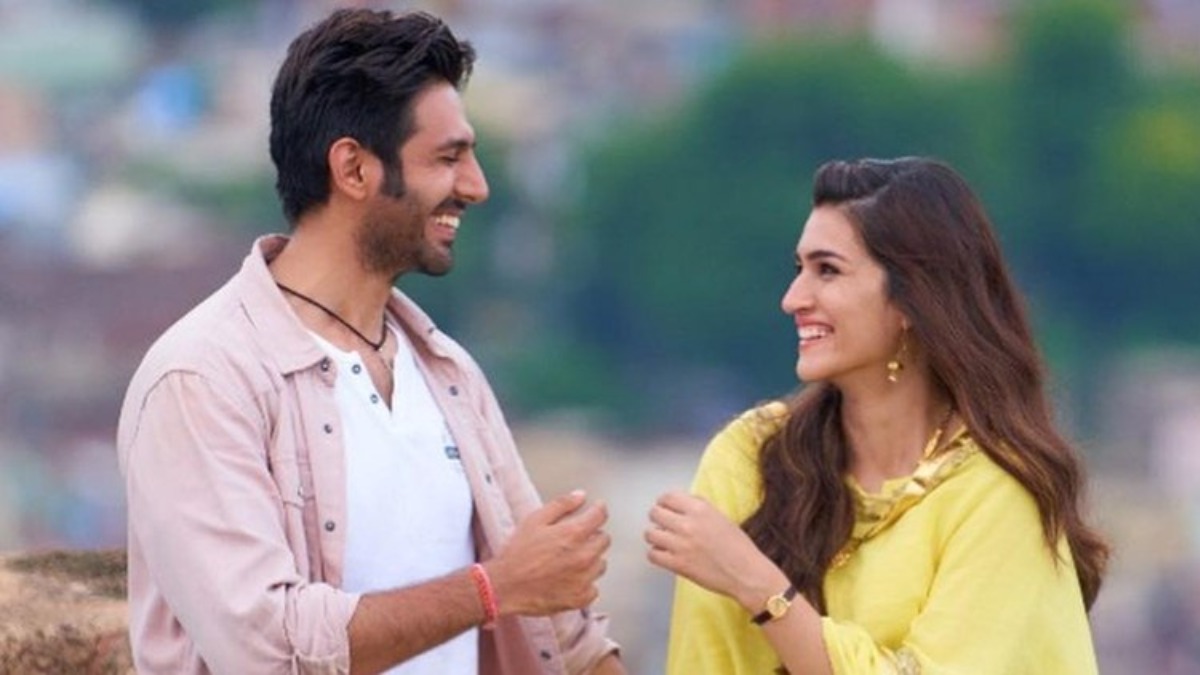 Kartik Aaryan pokes fun at co-star Kriti Sanon in new post