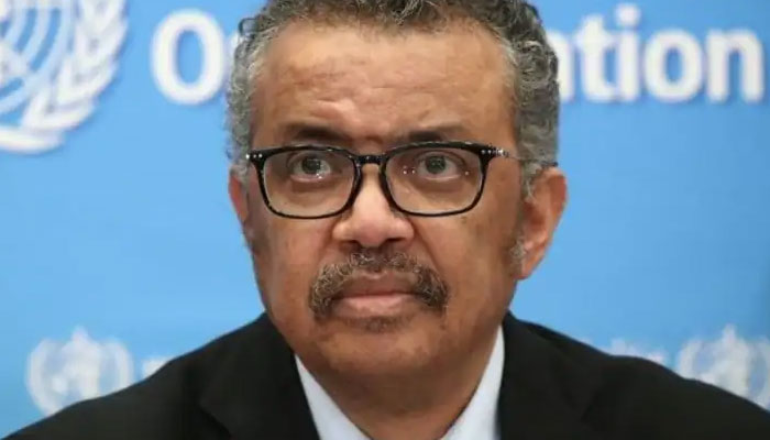 Tedros Adhanom Ghebreyesus, director general of the World Health Organization (WHO), speaking at a news conference in Geneva, Switzerland on December 20, 2021. AFP