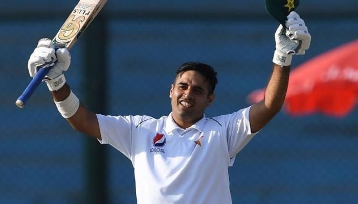 Pakistans right-handed batter in Test cricket, Abid Ali. Photo: AFP