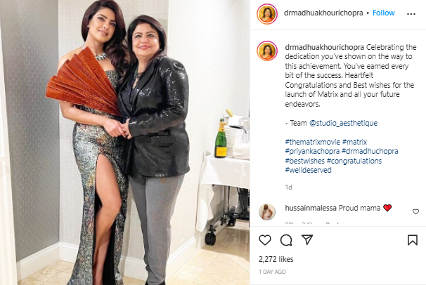 Priyanka Chopra receives heart-felt note from mother ahead of ‘The Matrix Resurrections’
