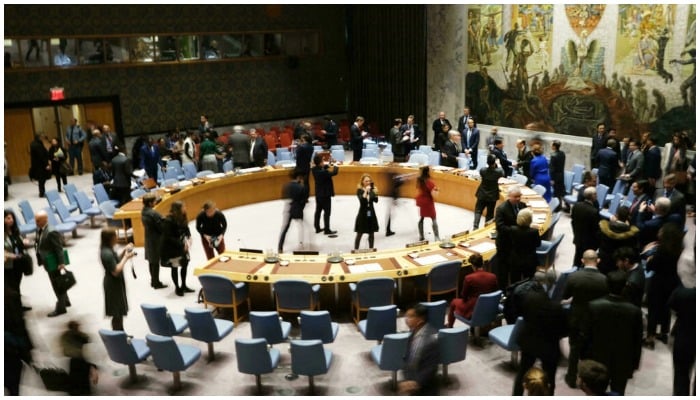 The UN Security Council chamber in January 2020. Photo: AFP