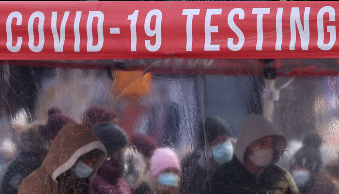 People queue to be tested for COVID-19 in Times Square, as the Omicron coronavirus variant continues to spread in Manhattan, New York City, U.S., December 20, 2021. — Reuters/File
