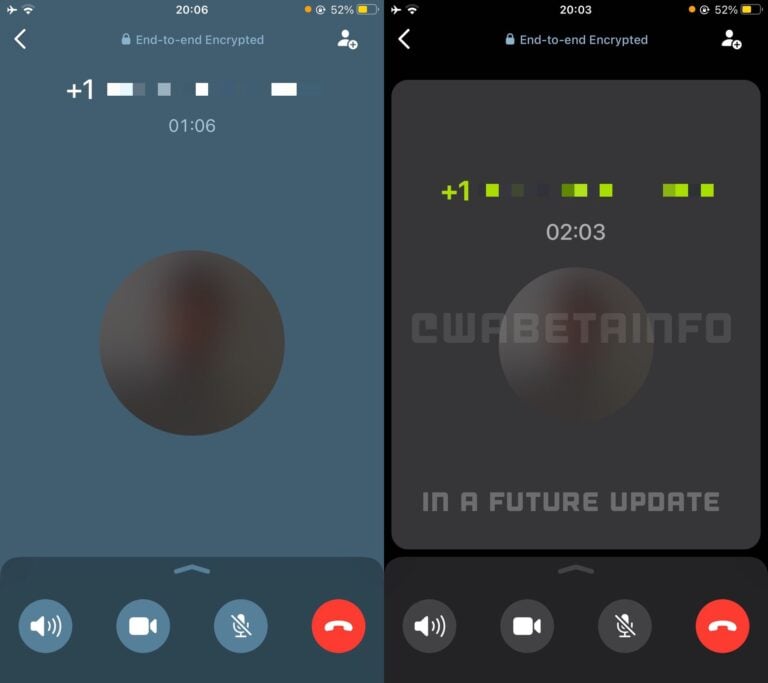 Voice call interface