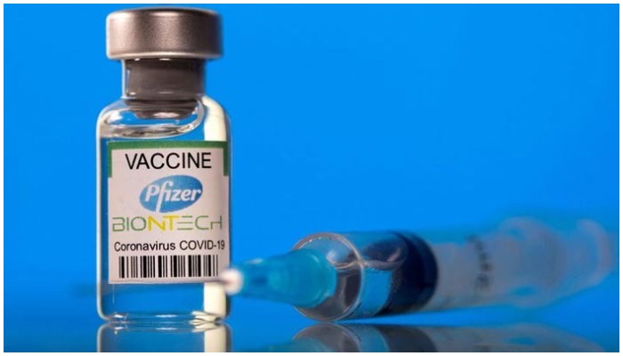 A vial labelled with the Pfizer-BioNTech coronavirus disease (COVID-19) vaccine is seen in this illustration picture taken March 19, 2021. — Reuters/File.