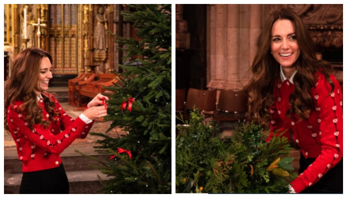 Kate Middleton all smiles as Christmas helper in New Photos