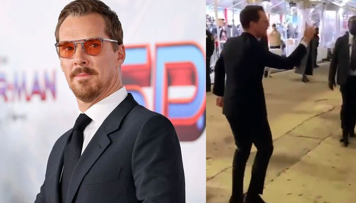Watch: Benedict Cumberbatch runs across hall to meet fans, gets chased by security