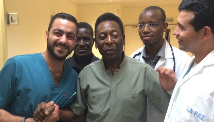 Brazilian football legend Pele has been discharged from the hospital after sessions o chemotherapy. File photo