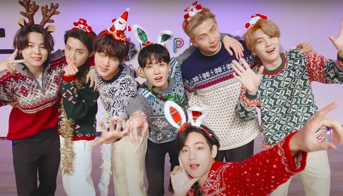 BTS grooves to Butter (Holiday Remix) as Christmas present for fans: watch