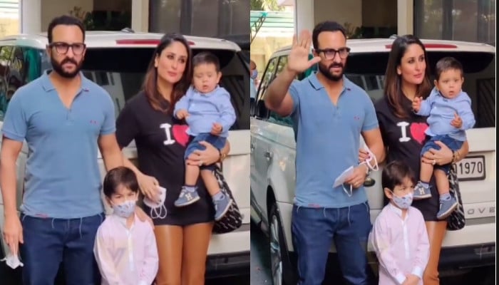 Kareena Kapoor, Saif Ali Khan with Taimur & Jeh arrive at Kapoor family X-mas lunch - Vimarsana News