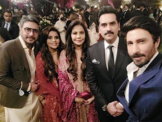 Humayun Saeed, Aijaz Aslam and more spotted at Mir Shakil-ur-Rahmans daughter wedding