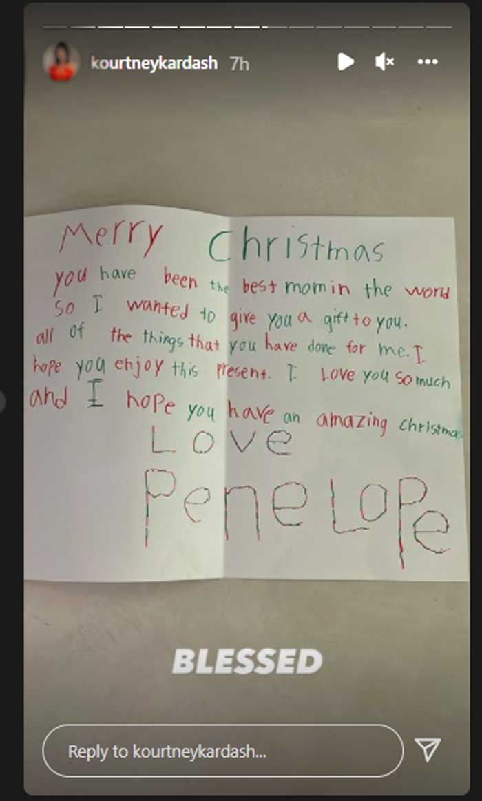 Kourtney Kardashian gets a sweet gift from daughter Penelope: See photo