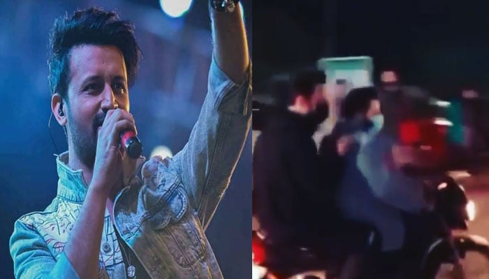 Atif Aslam rides on bike, struggles to reach concert venue amid Karachi traffic