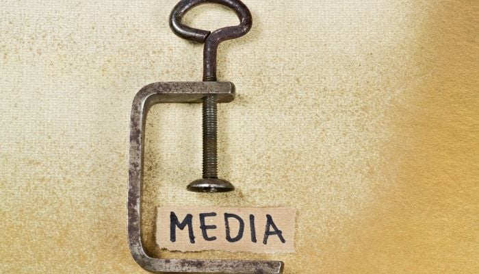 Representational image of curbs on media freedom. Photo: Stock file