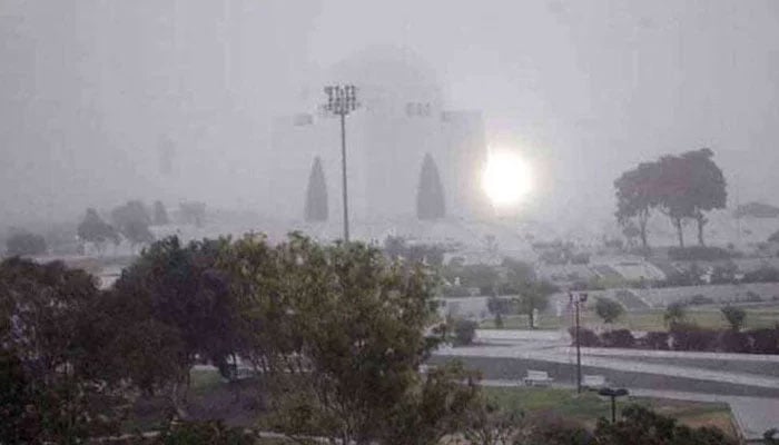 Karachis weather intensified after the megacity received early winter showers on Monday. File photo
