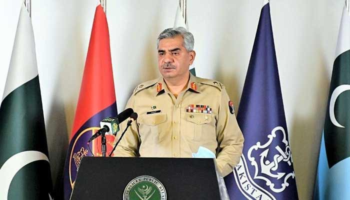 Director General of Inter-Services Public Relations Maj Gen Babar Iftikhar addressing a press conference in Rawalpindi on October 29, 2020. — NNI/File