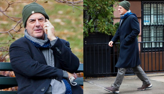 Chris Noths solo outing comes days after it was reported that his relationship with his wife is disintegrating