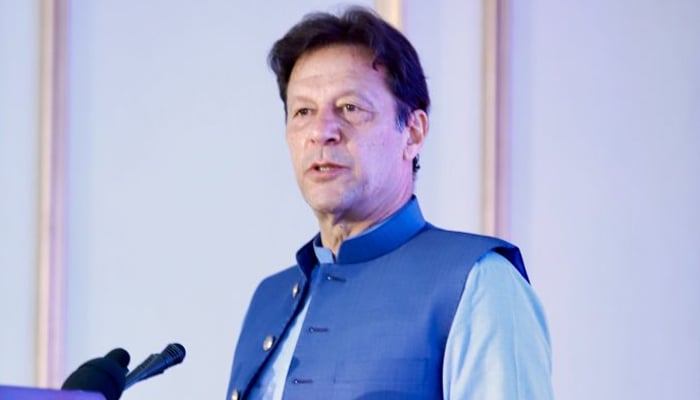Prime Minister Imran Khan speaks during an event in this undated photo. — APP/File