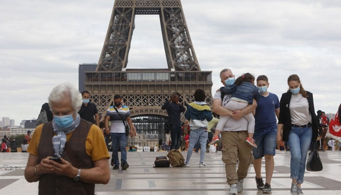 France has made wearing facemask outdoors compulsory in Paris. File photo