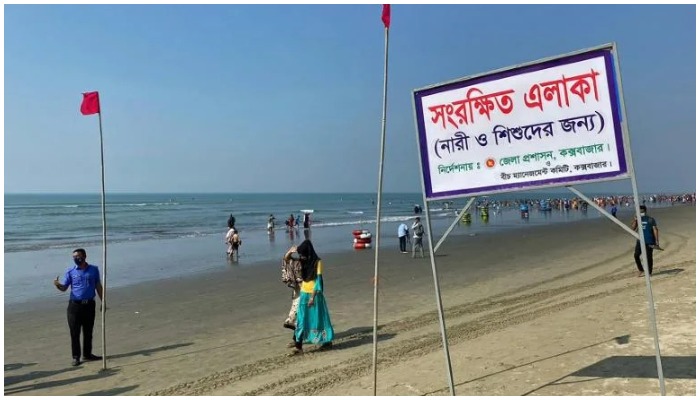 Coxs Bazar officials inaugurated a section of the beach as an exclusive zone for women and children, but withdrew the decision hours later. — AFP