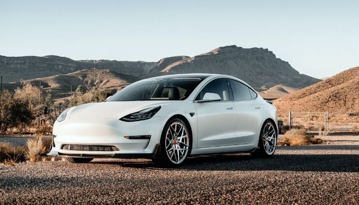 Gambar mobil Tesla. Foto: File stok