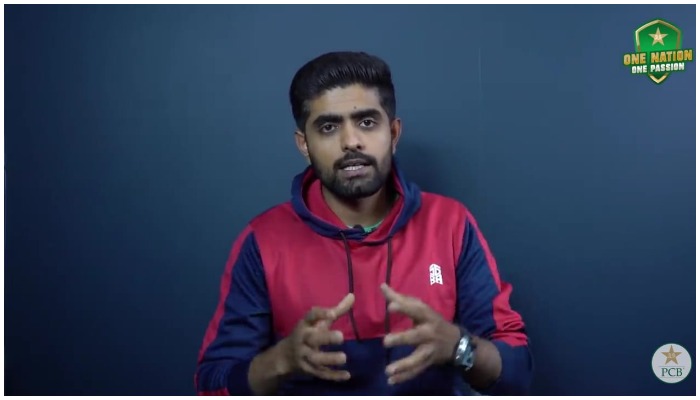 Pakistan skipper Babar Azam.— Screengrab from PCB podcast on YouTube.