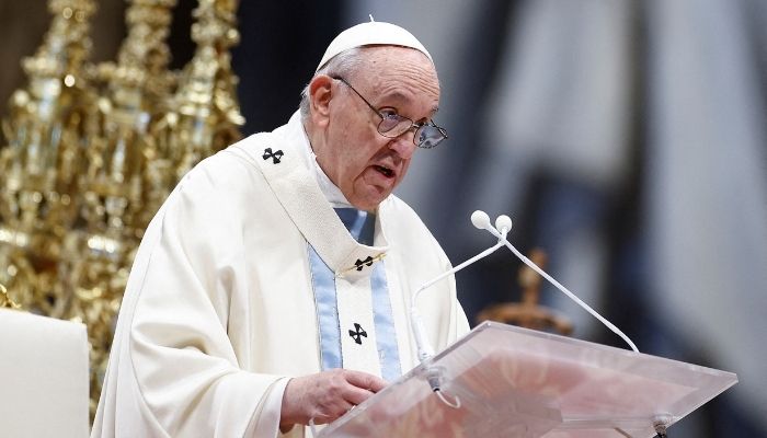 Pope Francis call for an end to violence against women. Photo: Reuters