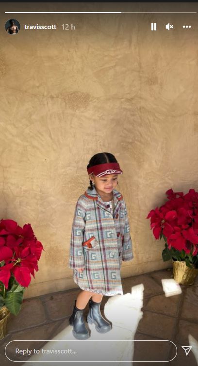 Travis Scott posts Stormi in $1,290 Gucci outfit after Astroworld tragedy