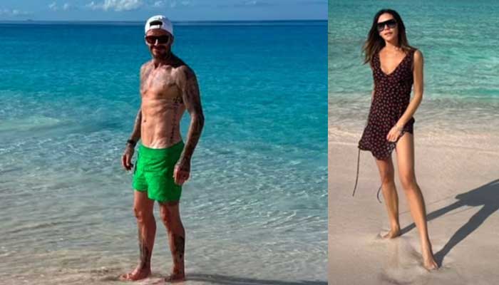 Victoria Beckham shares loved up snap with hubby David Beckham from a beach
