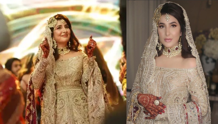 Areeba Habib looks regal in ivory wedding outfit at her ‘shendi’ event