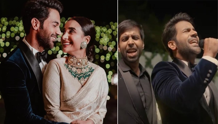 Rajkummar Rao makes guests groove on ‘Maeri’ at his reception, Patralekhaa cheers