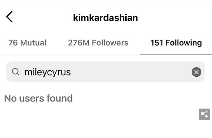 Kim Kardashian unfollows Miley Cyrus after she flirts with Pete Davidson