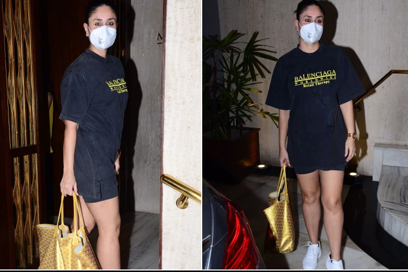 Pics: Kareena Kapoor Khan looks stunning in vintage black T-shirt