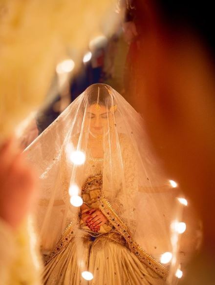 Hiba Bukhari makes ethereal Nikkah bride in all-white ensemble