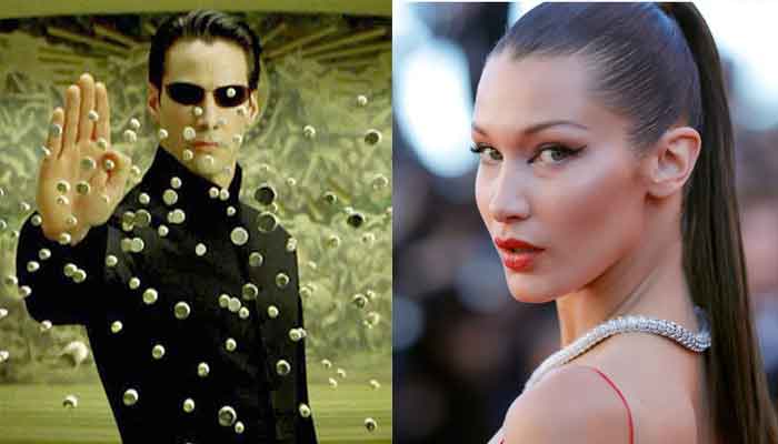 Bella Hadid mocks Keanu Reevess Matrix films?