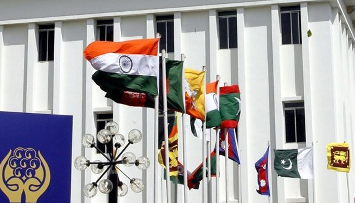 Flags of SAARC nations. — Reuters/File