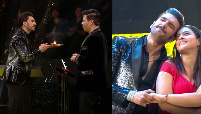 Ranveer Singh, Kajol and Karan Johar recreate K3G scenes: watch