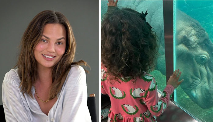 Chrissy Teigen steps out for weekend get-away with future veteran Luna