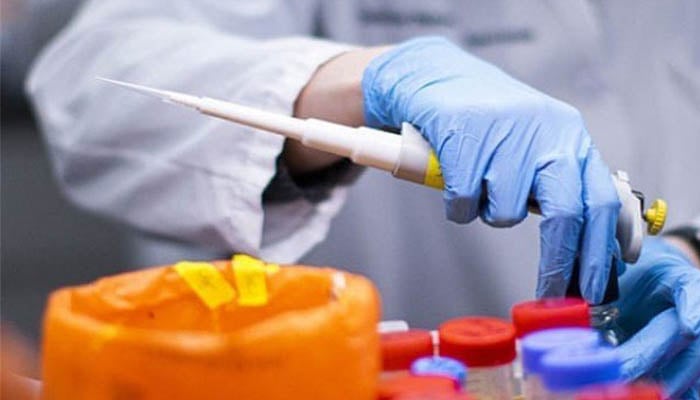 Person holding lab equipment — AFP/File.