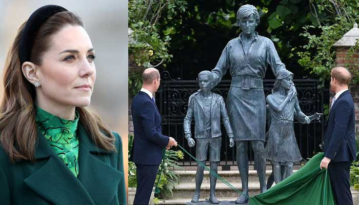 Kate Middleton membujuk William yang marah untuk menghadiri pembukaan patung Diana bersama Pangeran Harry